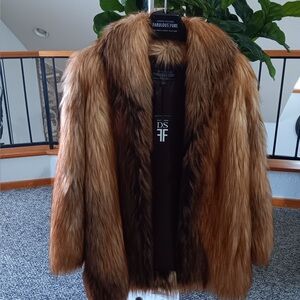 Fabulous Furs Brown Faux Fur Coat